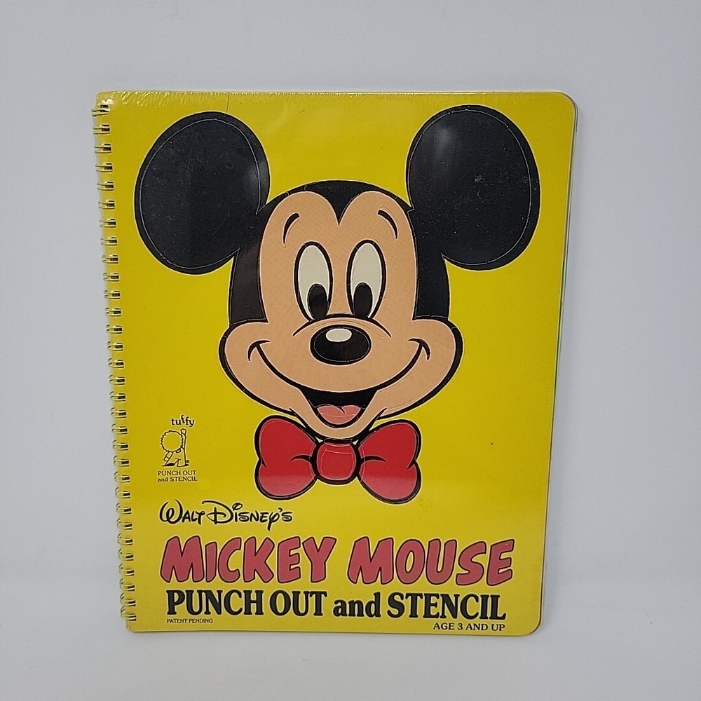 Mickey Mouse Punch out and Stencil Book